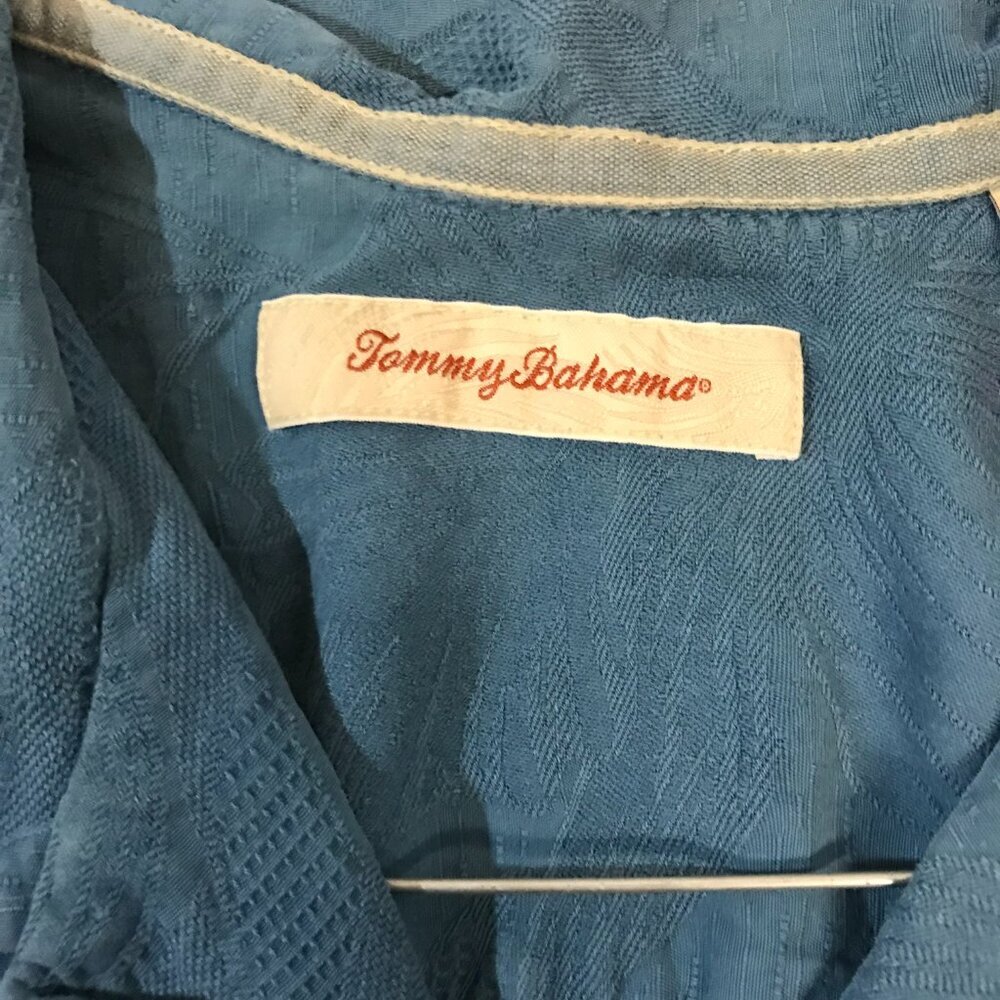 TOMMY BAHAMA MENS SILK SHIRT SIZE XXLT - Picture 4 of 5